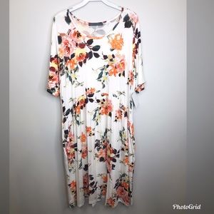 White floral dress